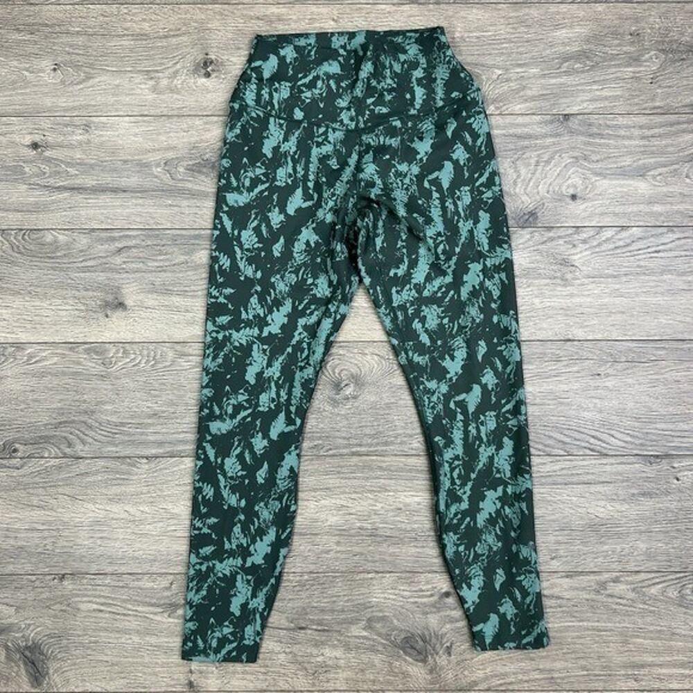 Nike Leggings Womens Vintage Green Speckled‎ High Waisted 7/8 Printed Small NWT - Picture 3 of 10